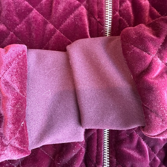 Ralph Lauren Velvet Quilted Bomber Jacket - Picture 3 of 3